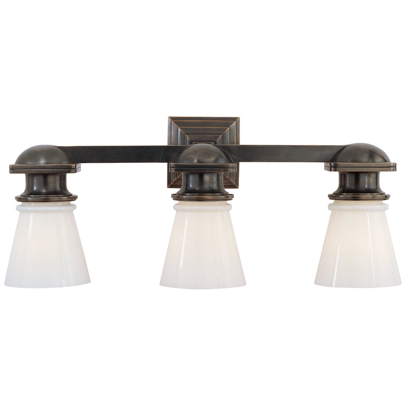 Visual Comfort Signature SL 2153BZ-WG Three Light Wall Sconce, Bronze