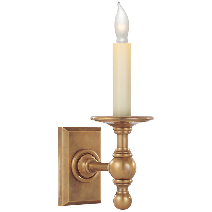 Visual Comfort Signature SL 2813HAB One Light Wall Sconce, Hand-Rubbed Antique Brass