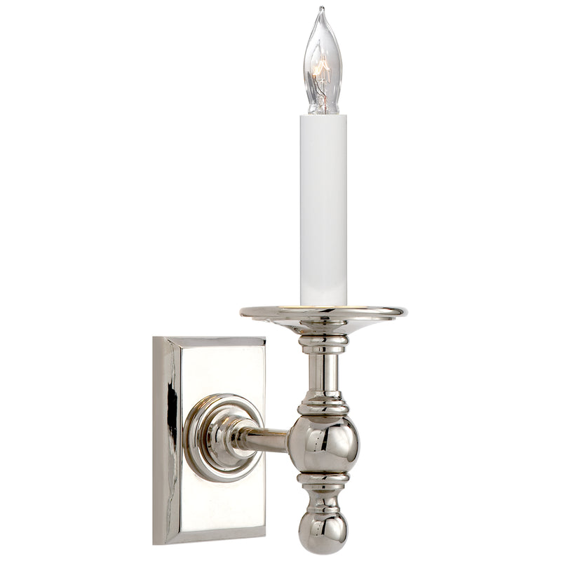 Visual Comfort Signature SL 2813PN One Light Wall Sconce, Polished Nickel