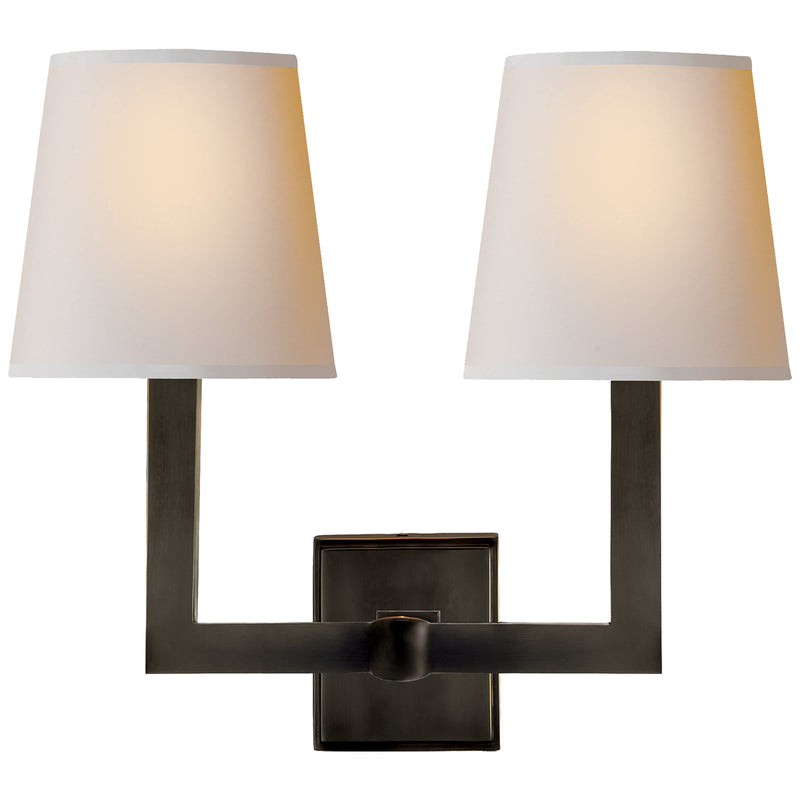 Visual Comfort Signature SL 2820BZ-NP Two Light Wall Sconce, Bronze