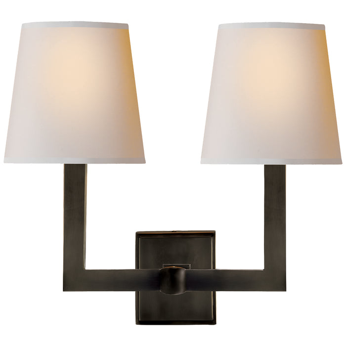 Visual Comfort Signature SL 2820BZ-NP Two Light Wall Sconce, Bronze