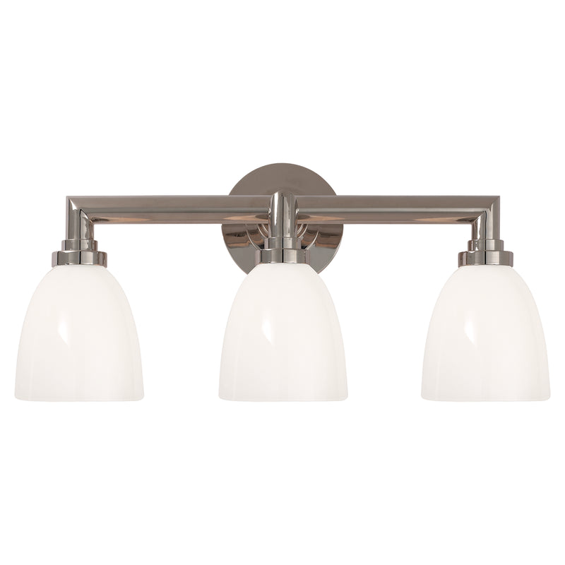 Visual Comfort Signature SL 2843CH-WG Three Light Bath Sconce, Chrome