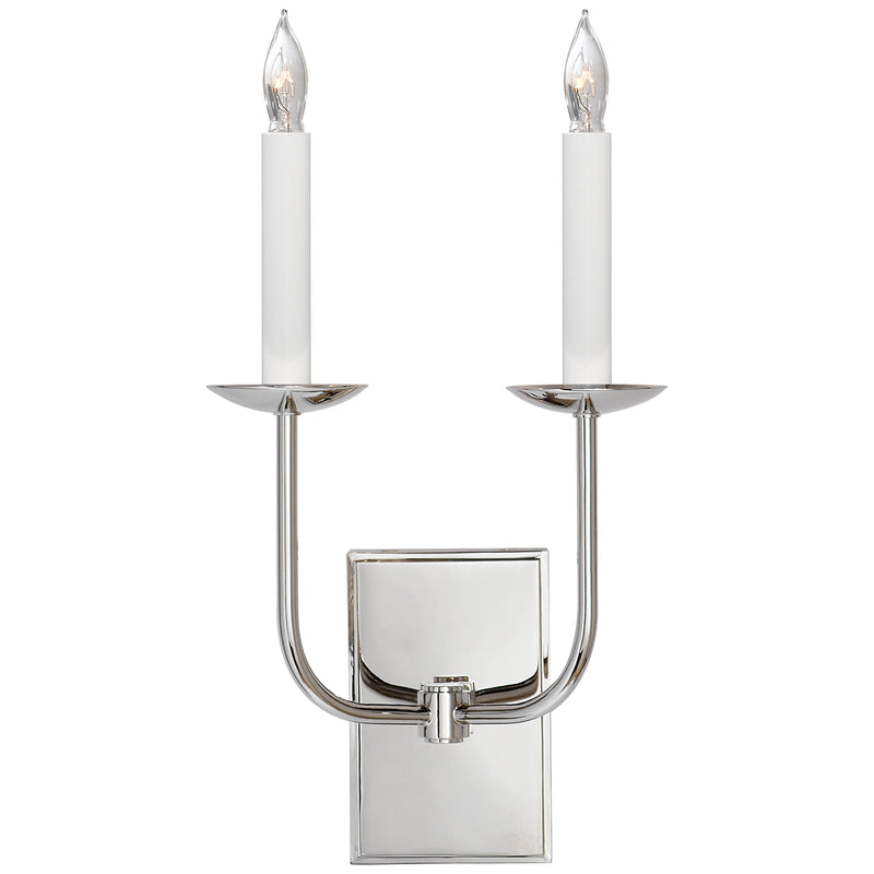 Visual Comfort Signature SL 2861PN Two Light Wall Sconce, Polished Nickel