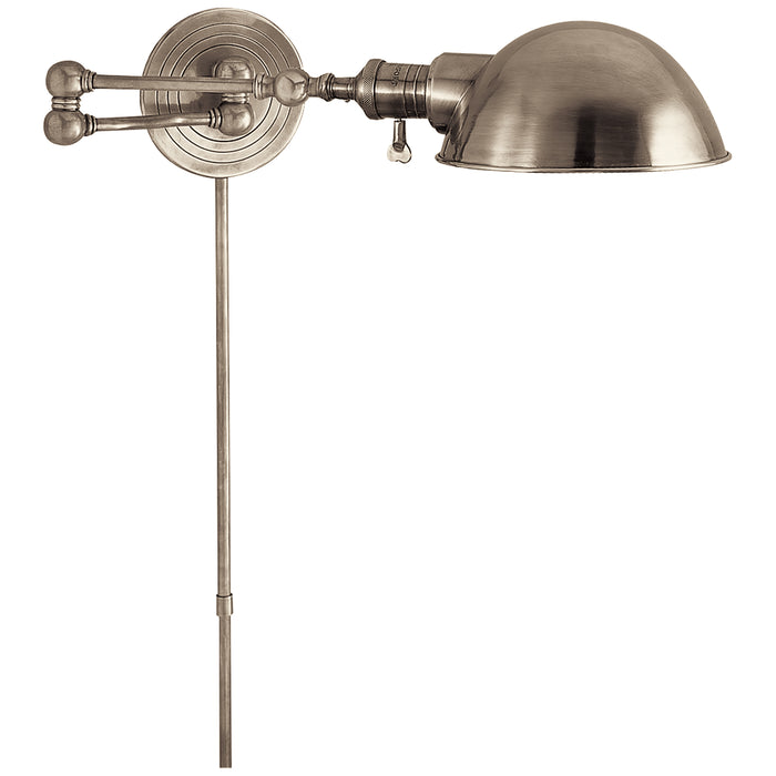 Visual Comfort Signature SL 2920AN/SLG-AN One Light Wall Sconce, Antique Nickel