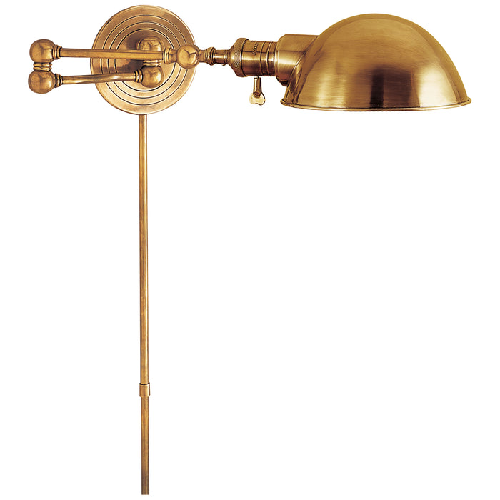 Visual Comfort Signature SL 2920HAB/SLG-HAB One Light Wall Sconce, Hand-Rubbed Antique Brass