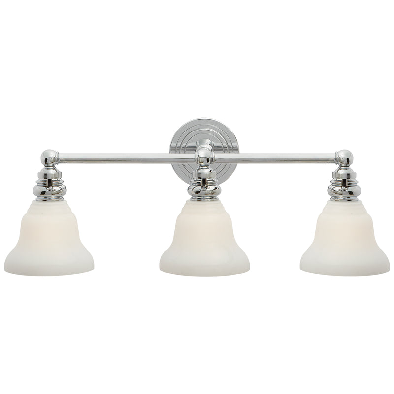 Visual Comfort Signature SL 2933CH/SLEG-WG Three Light Wall Sconce, Chrome