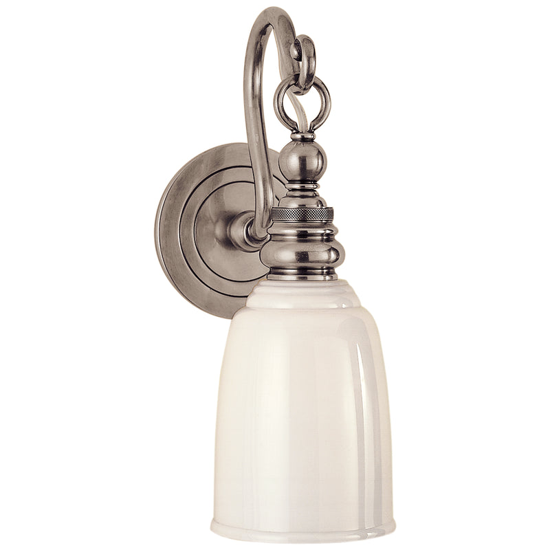 Visual Comfort Signature SL 2934AN-WG One Light Wall Sconce, Antique Nickel