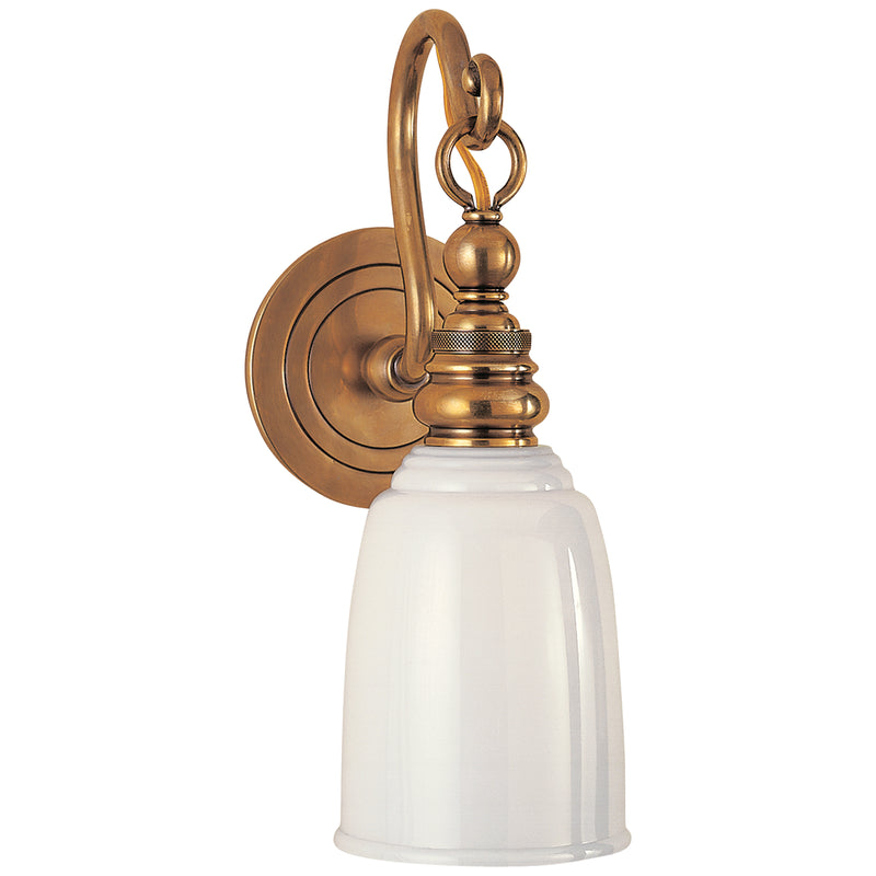Visual Comfort Signature SL 2934HAB-WG One Light Wall Sconce, Hand-Rubbed Antique Brass