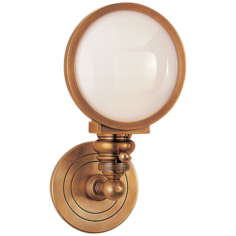 Visual Comfort Signature SL 2935HAB-WG One Light Wall Sconce, Hand-Rubbed Antique Brass