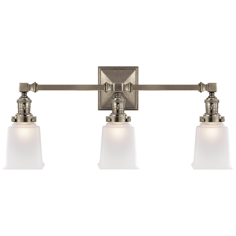 Visual Comfort Signature SL 2943AN-FG Three Light Wall Sconce, Antique Nickel