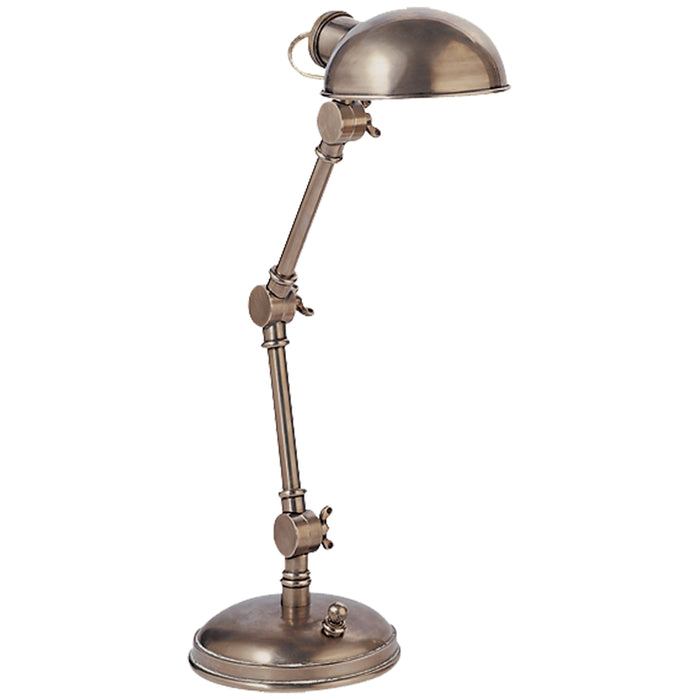 Visual Comfort Signature SL 3025AN One Light Table Lamp, Antique Nickel