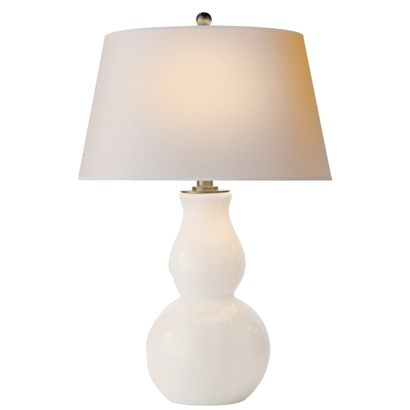 Visual Comfort Signature SL 3811WG-NP One Light Table Lamp, White Glass