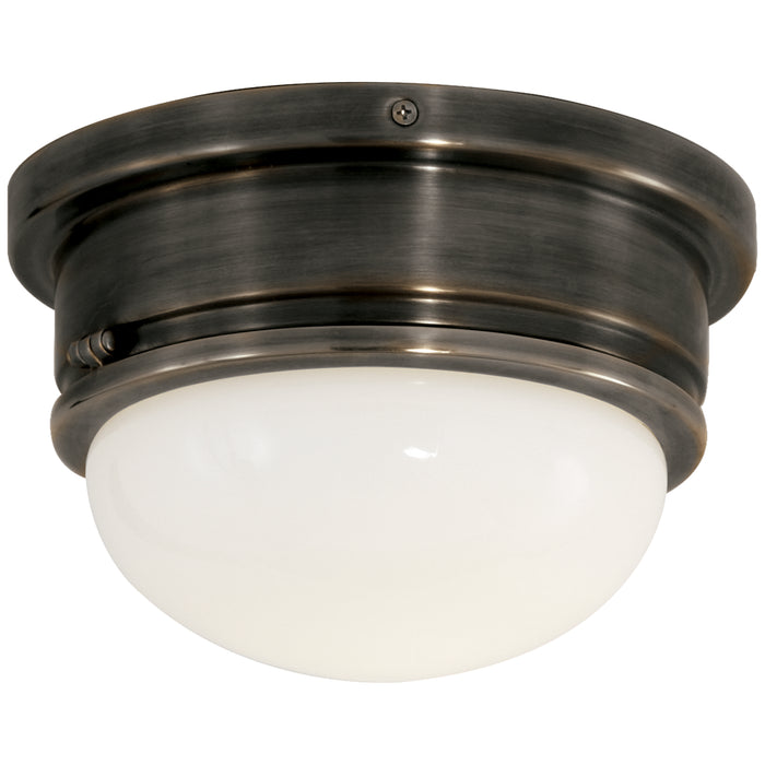 Visual Comfort Signature SL 4001BZ-WG One Light Flush Mount, Bronze