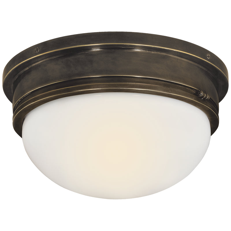 Visual Comfort Signature SL 4002BZ-WG Two Light Flush Mount, Bronze