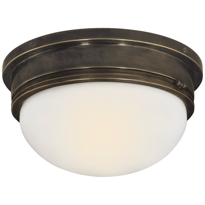 Visual Comfort Signature SL 4002BZ-WG Two Light Flush Mount, Bronze