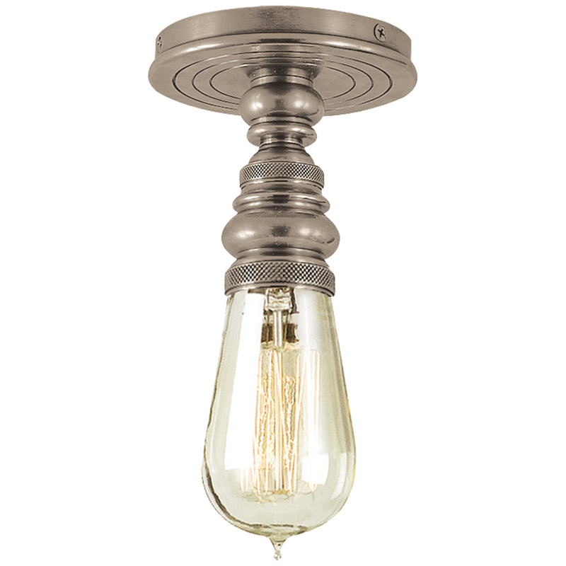 Visual Comfort Signature SL 5001AN One Light Flush Mount, Antique Nickel