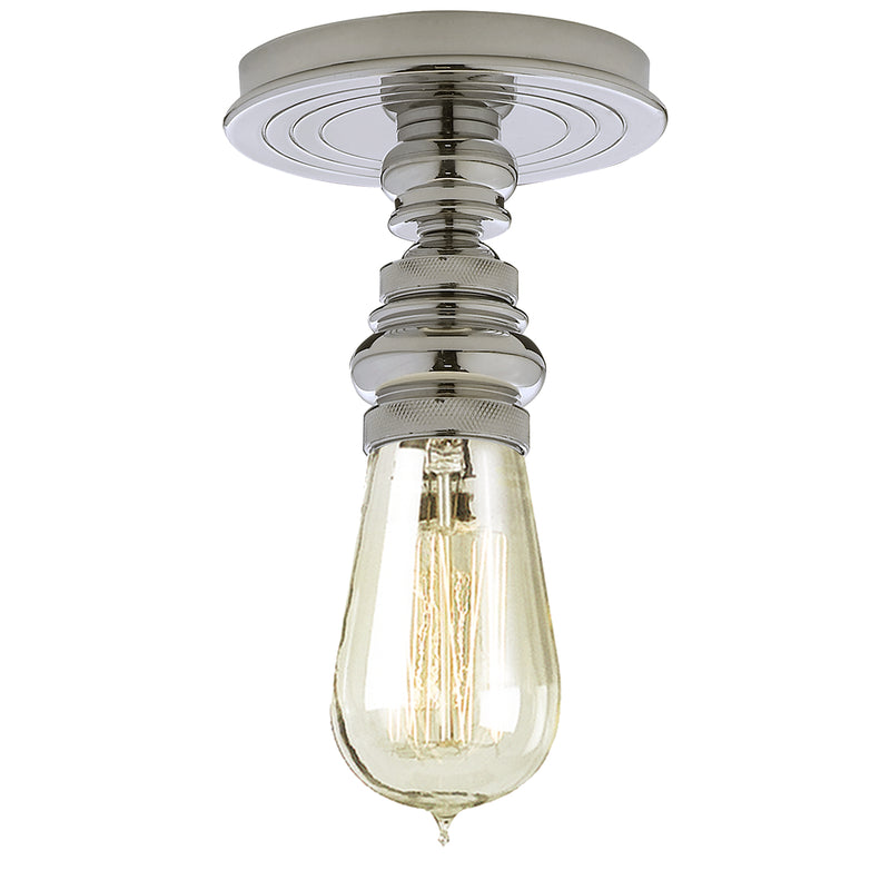 Visual Comfort Signature SL 5001PN One Light Flush Mount, Polished Nickel