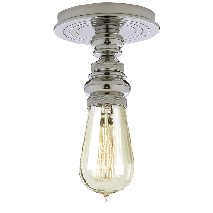 Visual Comfort Signature SL 5001PN One Light Flush Mount, Polished Nickel