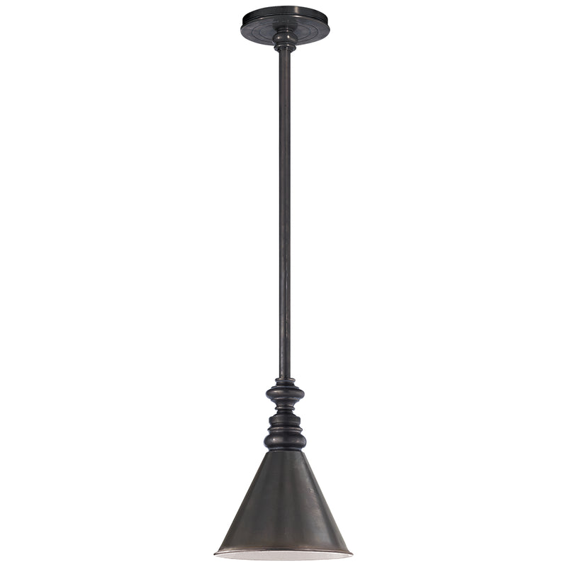 Visual Comfort Signature SL 5125BZ/SLD-BZ One Light Pendant, Bronze