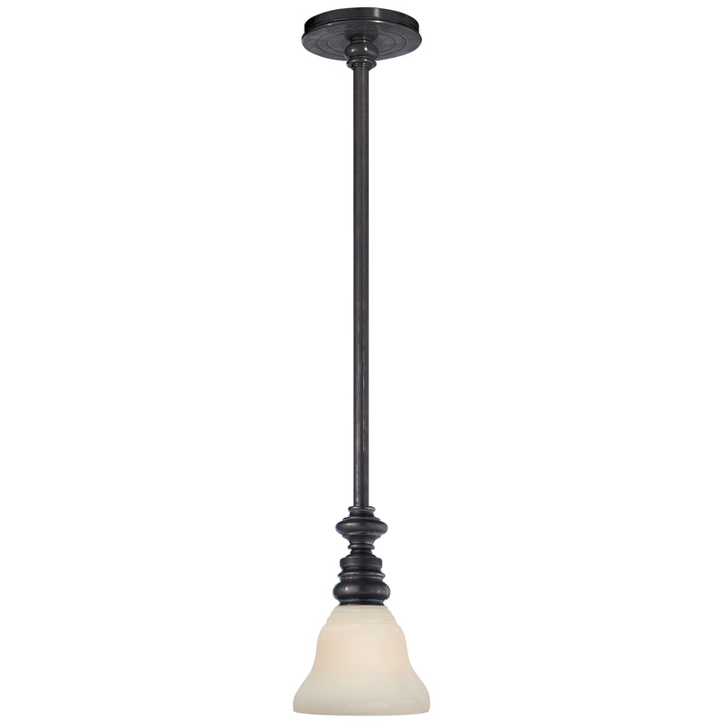 Visual Comfort Signature SL 5125BZ/SLEG-WG One Light Pendant, Bronze