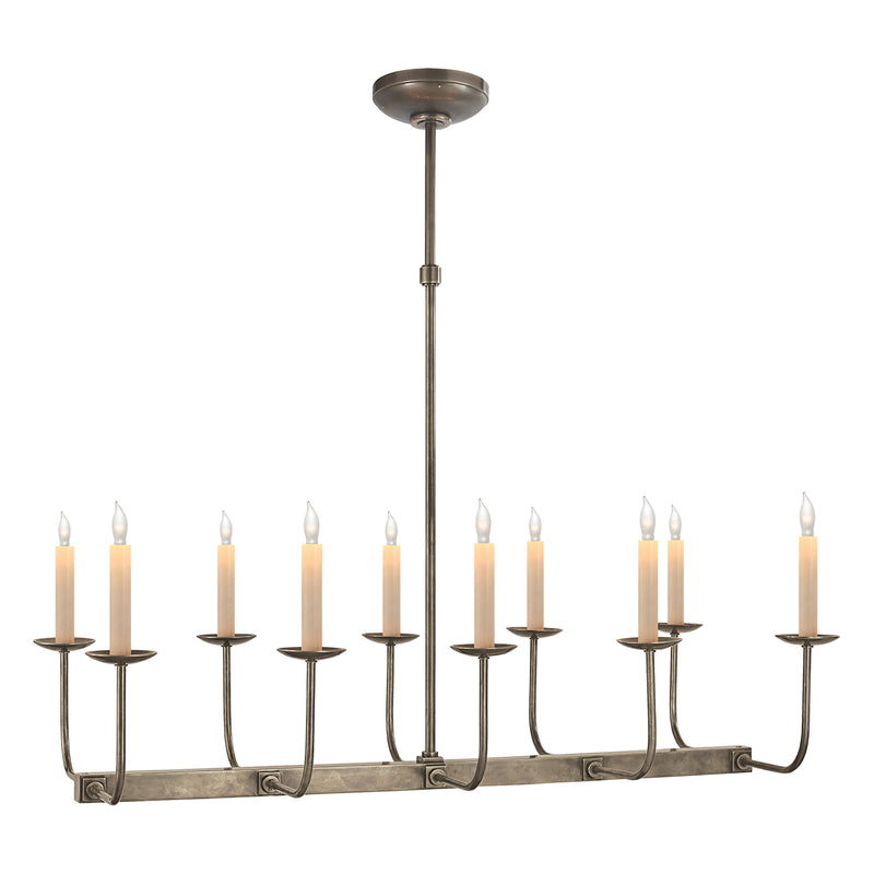 Visual Comfort Signature SL 5863AN Ten Light Chandelier, Antique Nickel