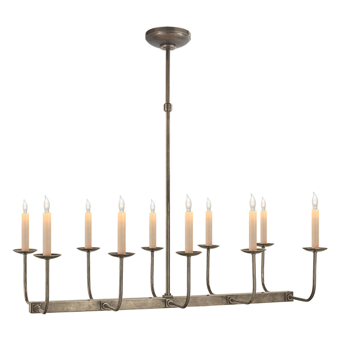 Visual Comfort Signature SL 5863AN Ten Light Chandelier, Antique Nickel