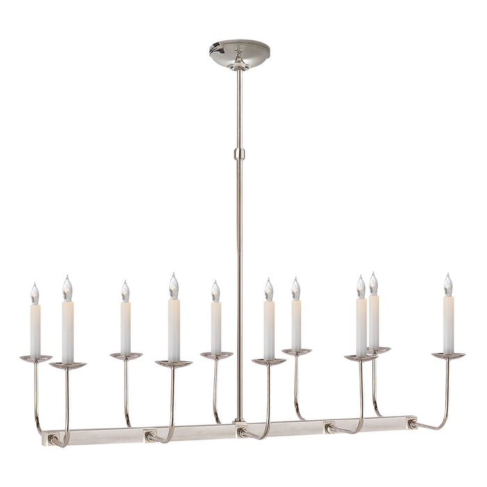 Visual Comfort Signature SL 5863PN Ten Light Chandelier, Polished Nickel