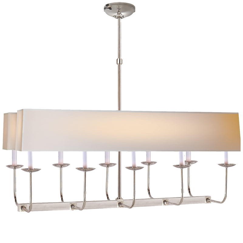 Visual Comfort Signature SL 5863PN-NP2 Ten Light Chandelier, Polished Nickel