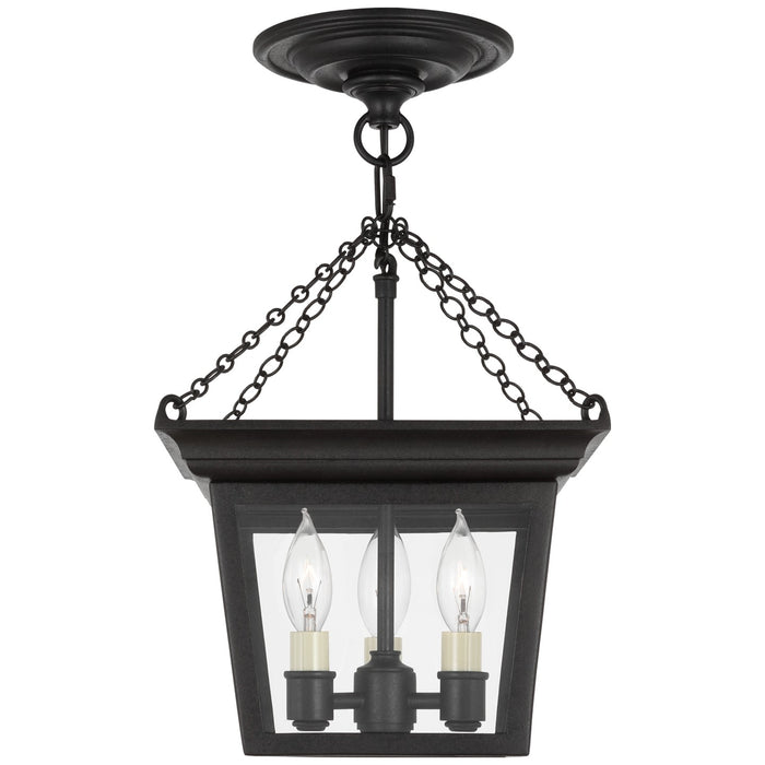 Visual Comfort Signature SL 5870BR Three Light Semi-Flush Mount, Blackened Rust