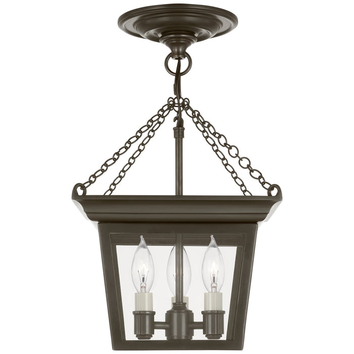 Visual Comfort Signature SL 5870BZ Three Light Semi-Flush Mount, Bronze