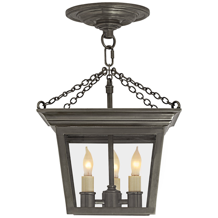 Visual Comfort Signature SL 5870BZ Three Light Semi-Flush Mount, Bronze