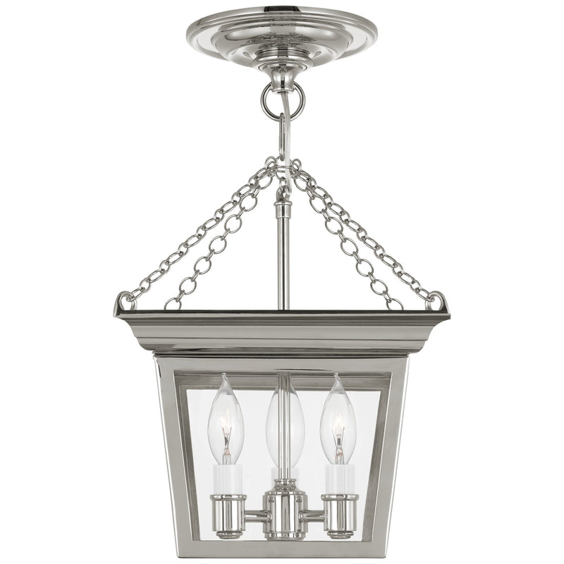 Visual Comfort Signature SL 5870PN Three Light Semi-Flush Mount, Polished Nickel