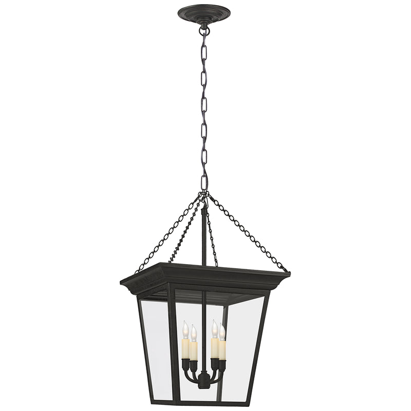 Visual Comfort Signature SL 5871BR Four Light Lantern, Blackened Rust