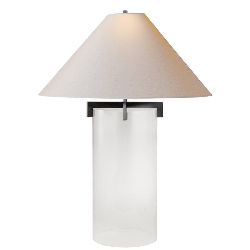 Visual Comfort Signature SP 3015AI/CG-NP One Light Table Lamp, Aged Iron