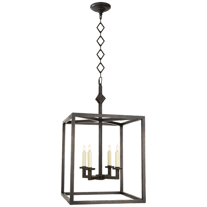 Visual Comfort Signature SP 5004AI Four Light Lantern, Aged Iron