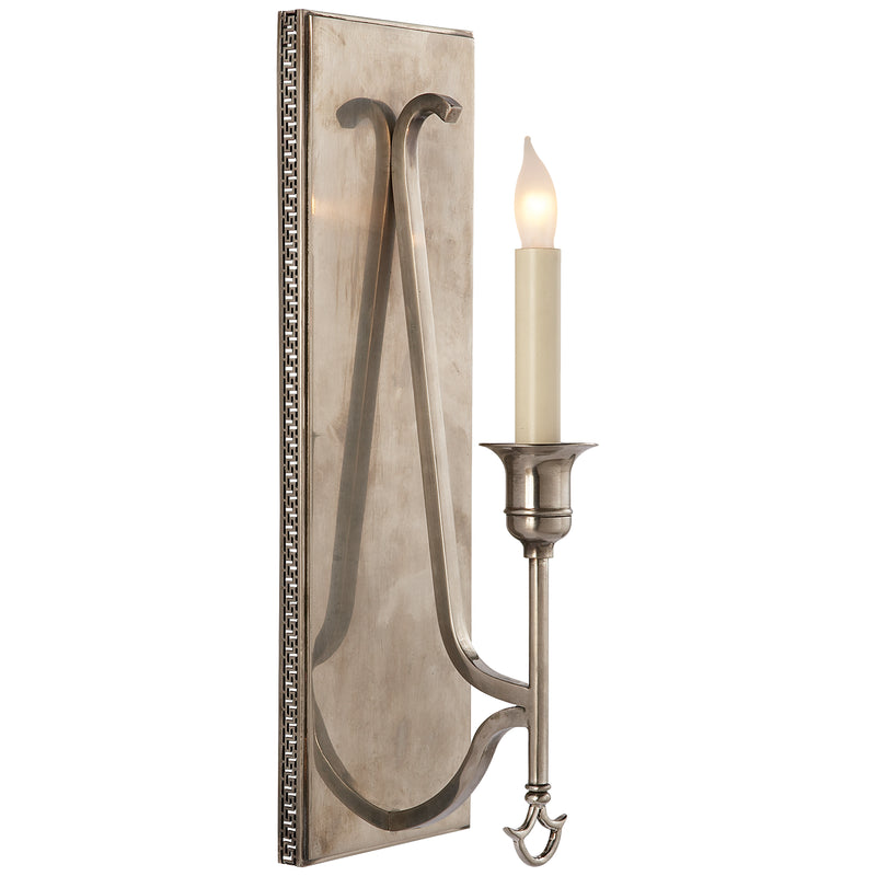 Visual Comfort Signature SR 2140SHS One Light Wall Sconce, Sheffield Silver