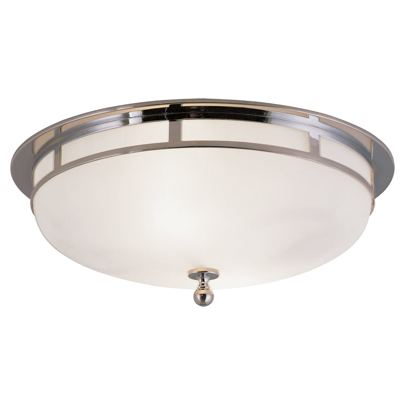 Visual Comfort Signature SS 4011CH-FG Two Light Flush Mount, Chrome
