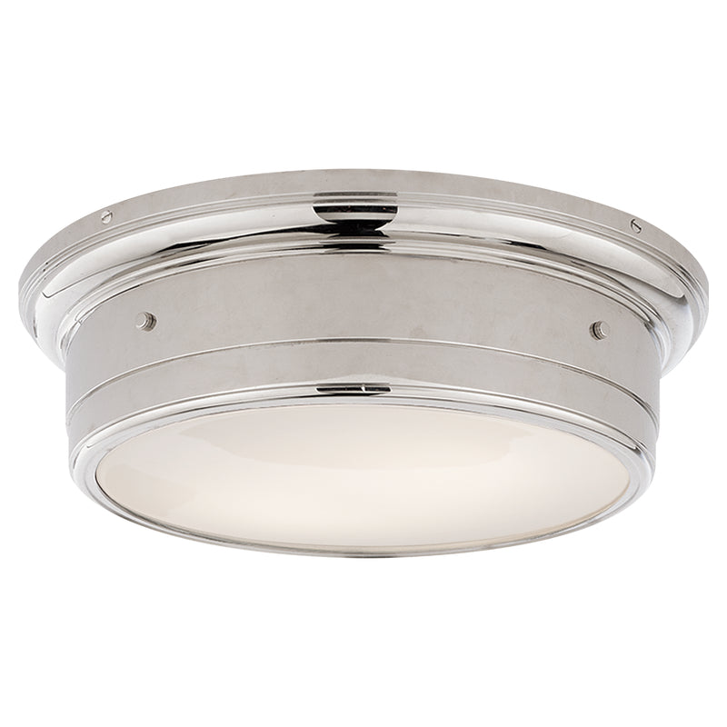 Visual Comfort Signature SS 4016CH-WG Two Light Flush Mount, Chrome