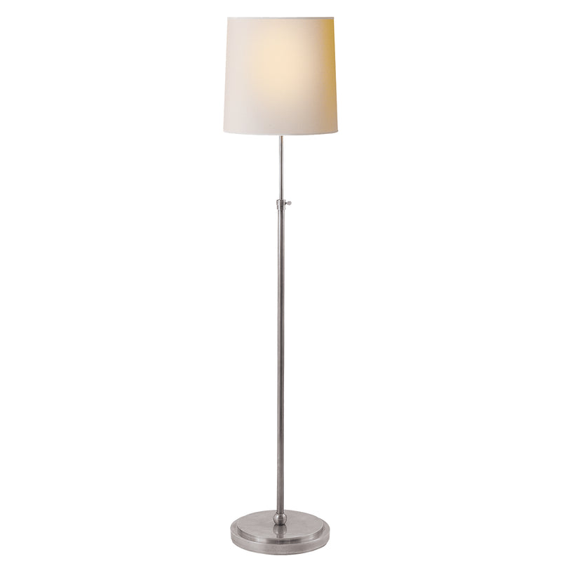 Visual Comfort Signature TOB 1002AS-NP One Light Floor Lamp, Antique Silver