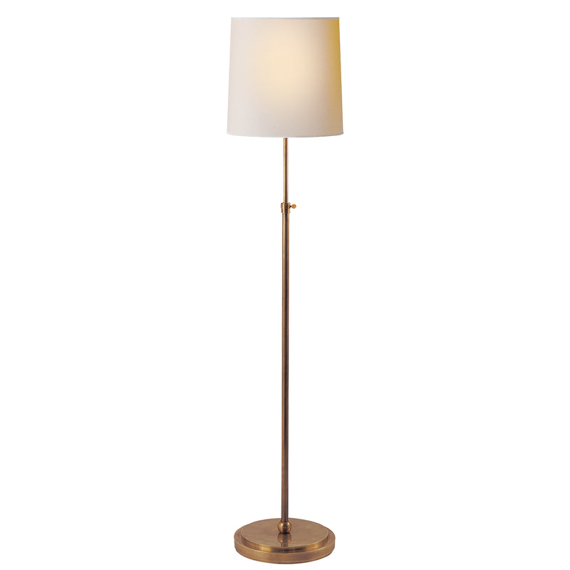 Visual Comfort Signature TOB 1002HAB-NP One Light Floor Lamp, Hand-Rubbed Antique Brass