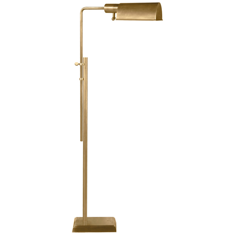 Visual Comfort Signature TOB 1200HAB One Light Floor Lamp, Hand-Rubbed Antique Brass