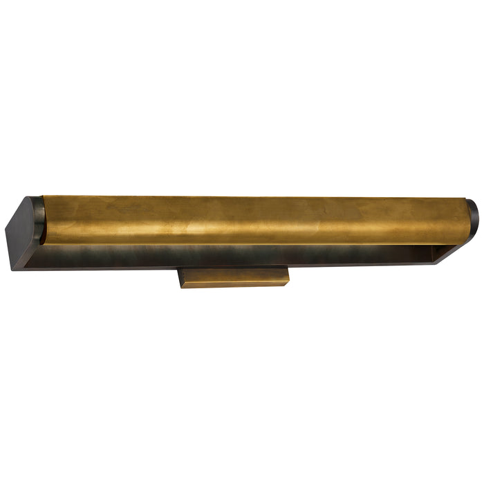 Visual Comfort Signature TOB 2023BZ/HAB Three Light Wall Sconce, Bronze with Antique Brass
