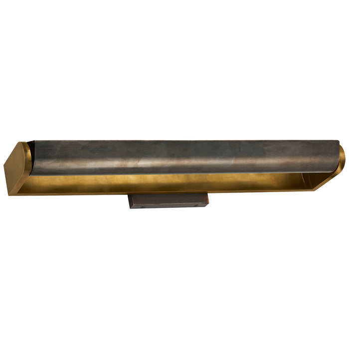 Visual Comfort Signature TOB 2023HAB/BZ Three Light Wall Sconce, Antique Brass with Bronze