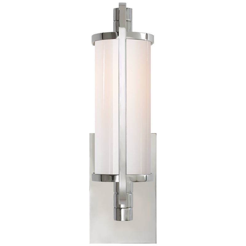 Visual Comfort Signature TOB 2030PN-WG One Light Wall Sconce, Polished Nickel