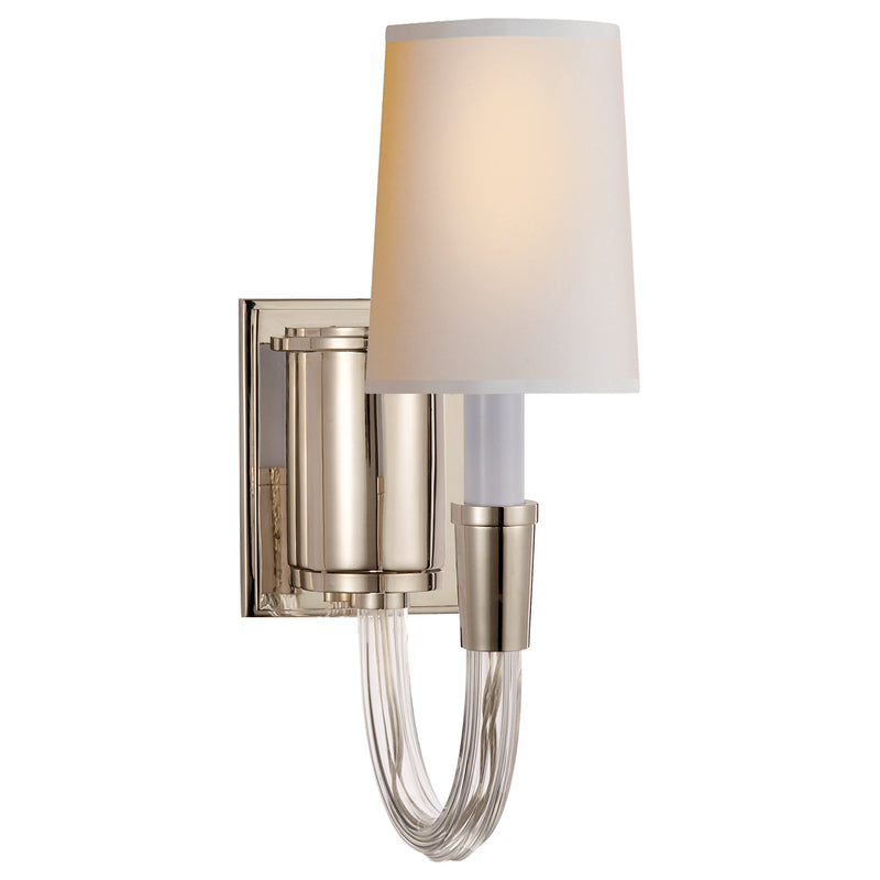 Visual Comfort Signature TOB 2032PN-NP One Light Wall Sconce, Polished Nickel