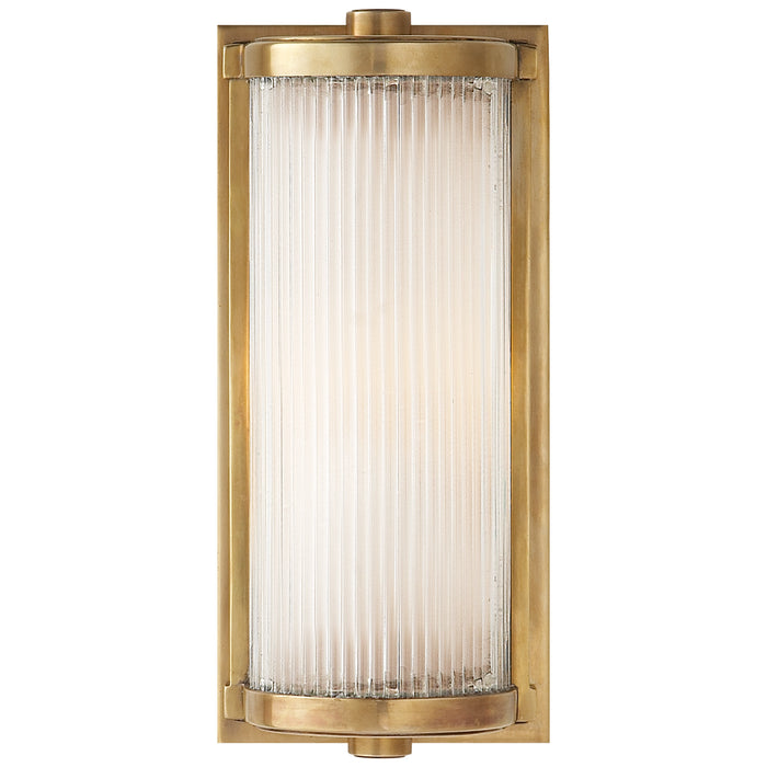 Visual Comfort Signature TOB 2140HAB-FG One Light Wall Sconce, Hand-Rubbed Antique Brass