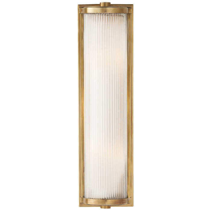 Visual Comfort Signature TOB 2141HAB-FG Two Light Wall Sconce, Hand-Rubbed Antique Brass