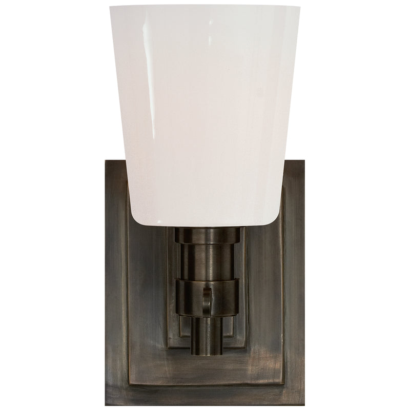 Visual Comfort Signature TOB 2152BZ-WG One Light Bath Sconce, Bronze