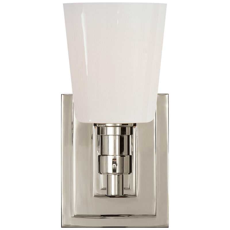 Visual Comfort Signature TOB 2152PN-WG One Light Bath Sconce, Polished Nickel