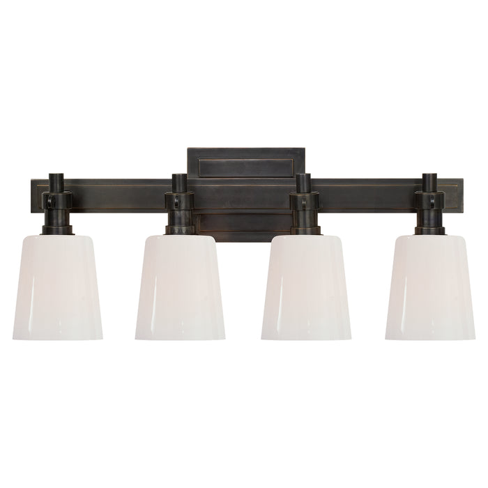 Visual Comfort Signature TOB 2153BZ-WG Four Light Bath Sconce, Bronze